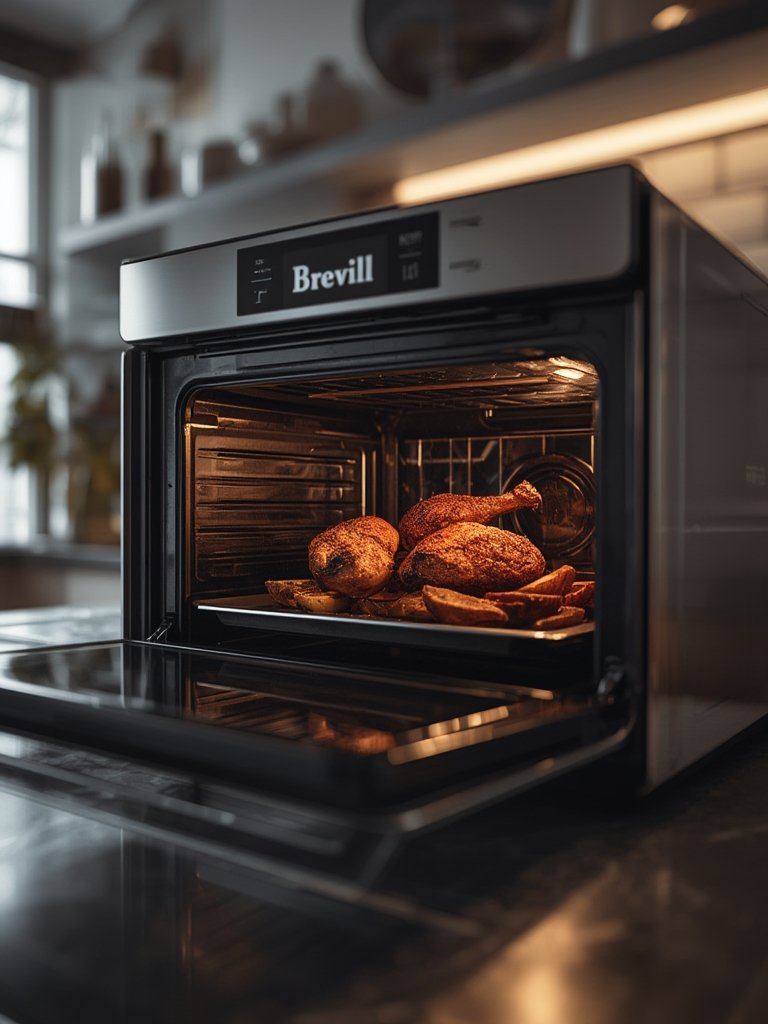 smart oven in action