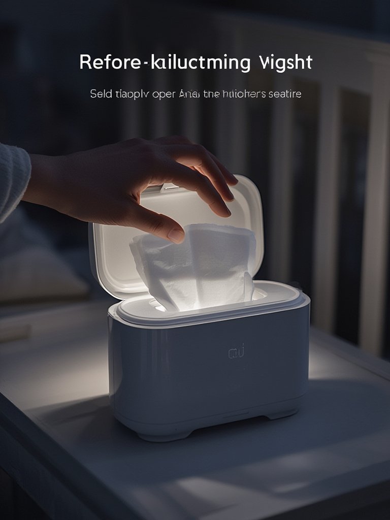 wipe warmer in action