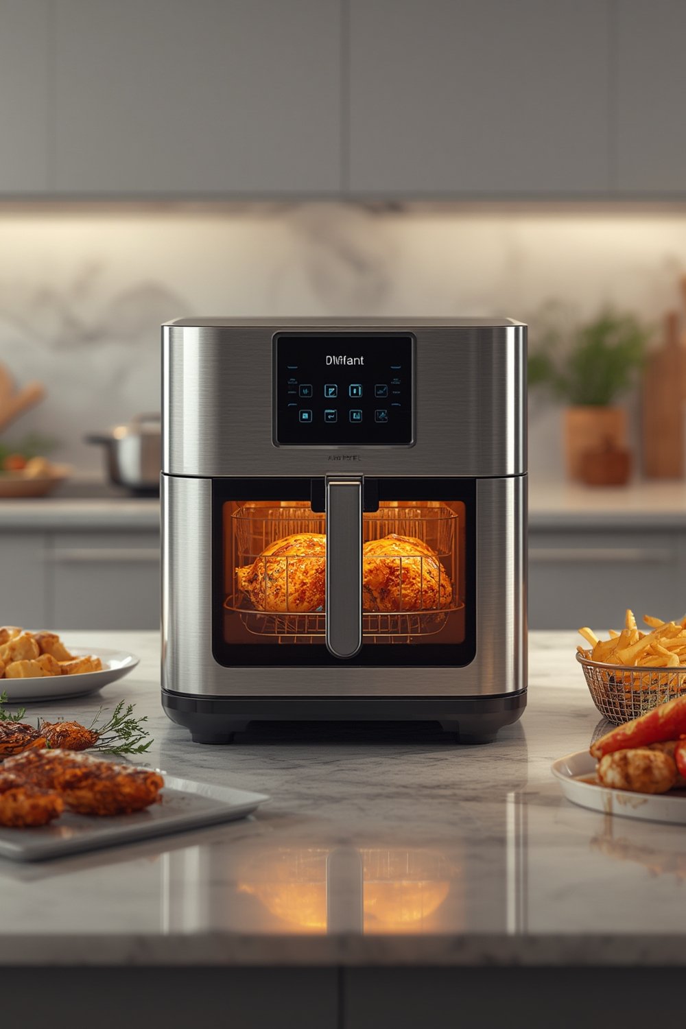 digital airfryer product view