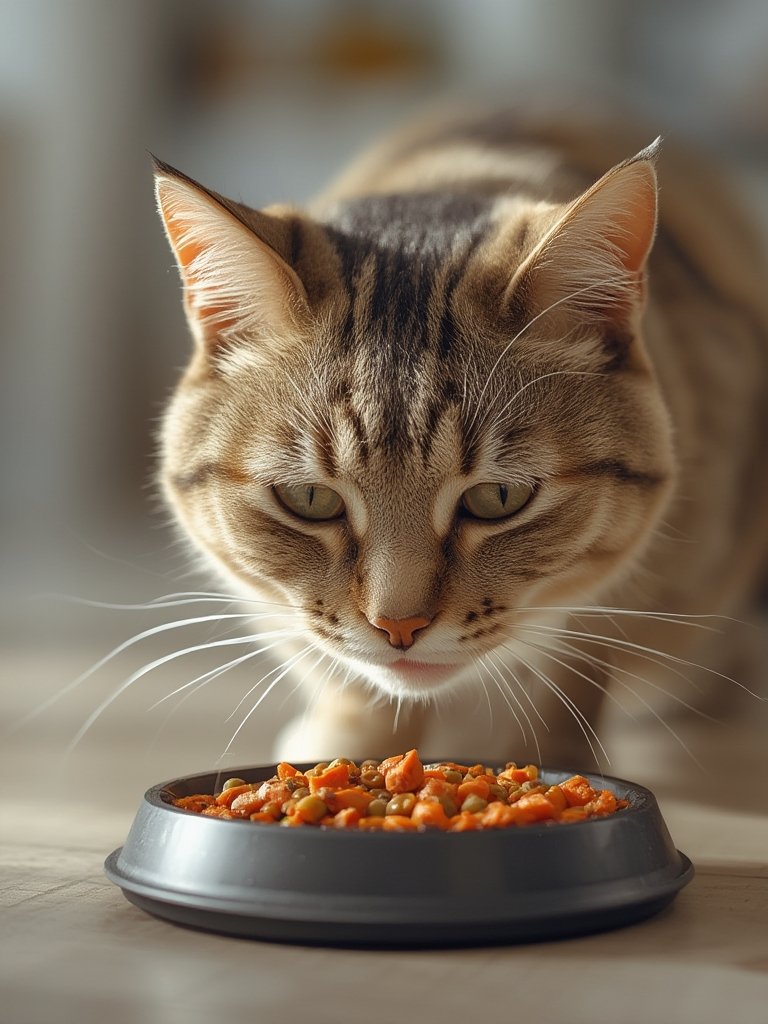 salmon catfood in action