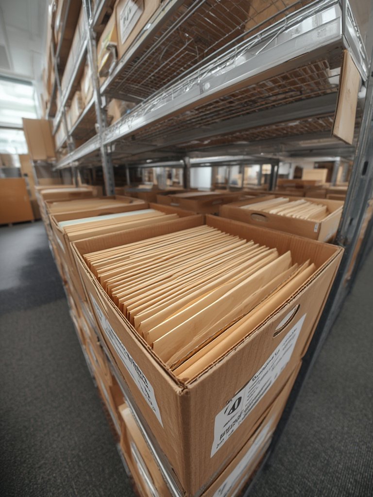 storage boxes in action