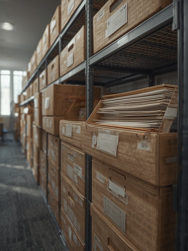 storage boxes in action