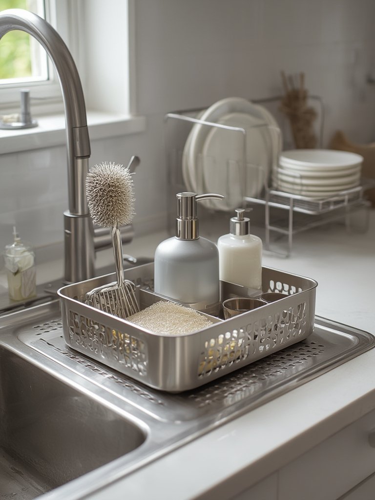 sink caddy in action