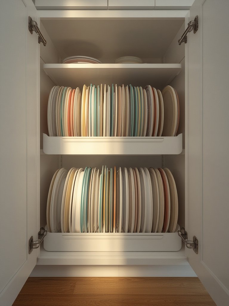 lid organizer in action