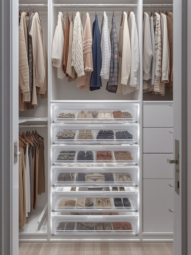 storage drawers in action