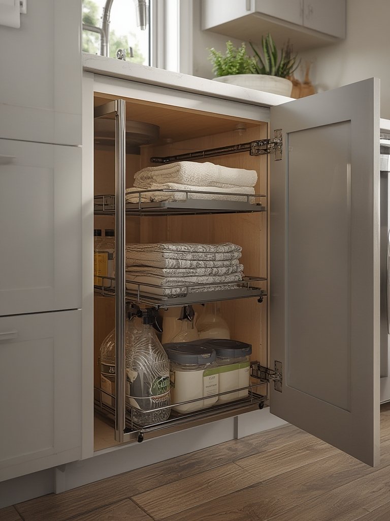 sink organizer in action