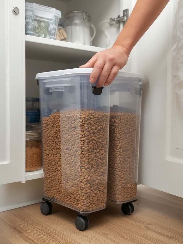 dog container in action