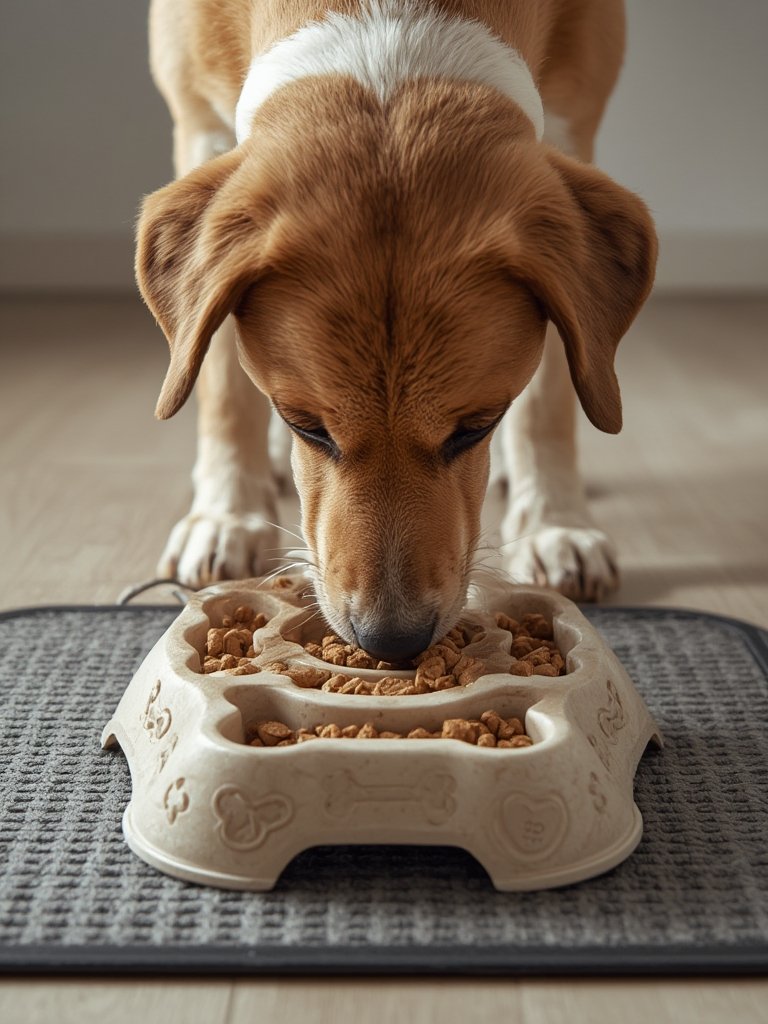 slow feeder in action