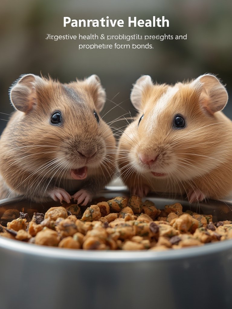 hamster food in action